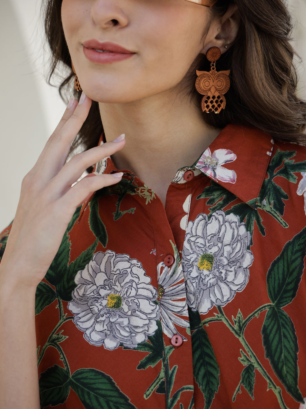 Printed Top With Trousers Co-Ords - SanskrutiHomes 