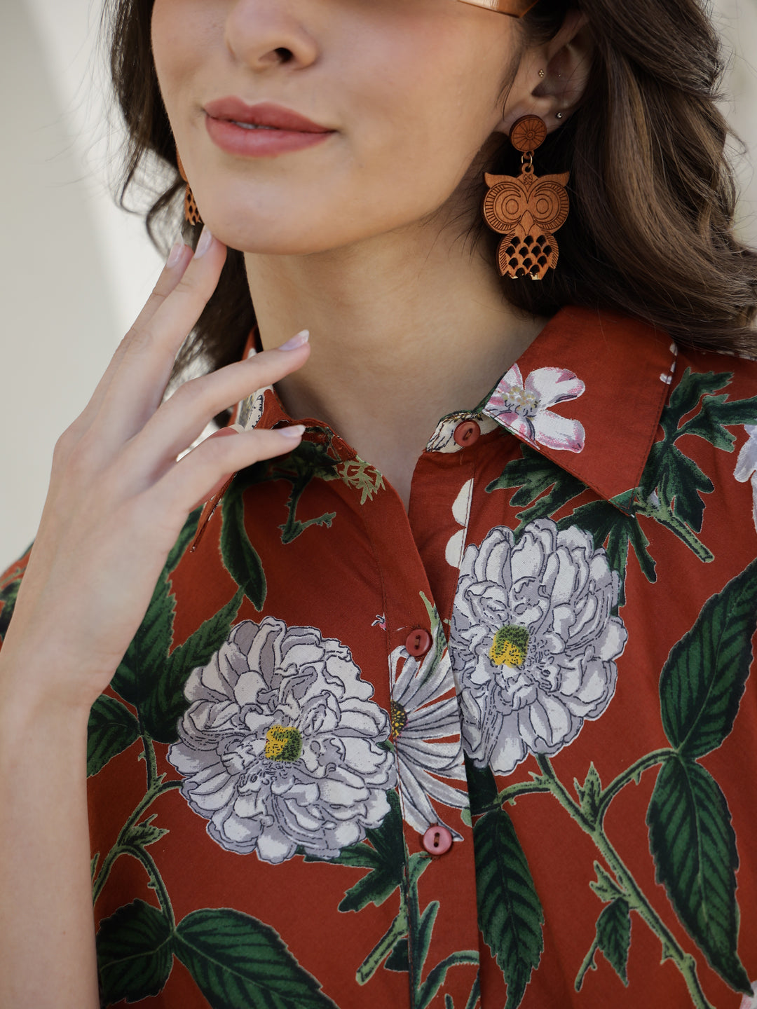 Printed Top With Trousers Co-Ords - SanskrutiHomes 