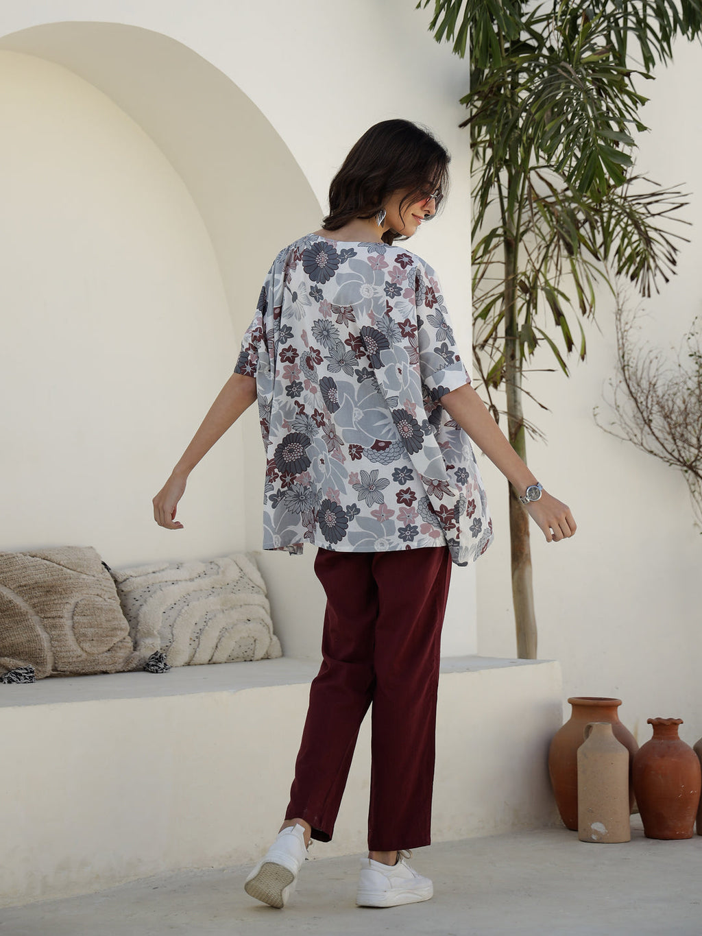 Women Green anarkali kurta - SanskrutiHomes 