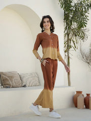 Solid Print Cotton Night Suit for Women - SanskrutiHomes 