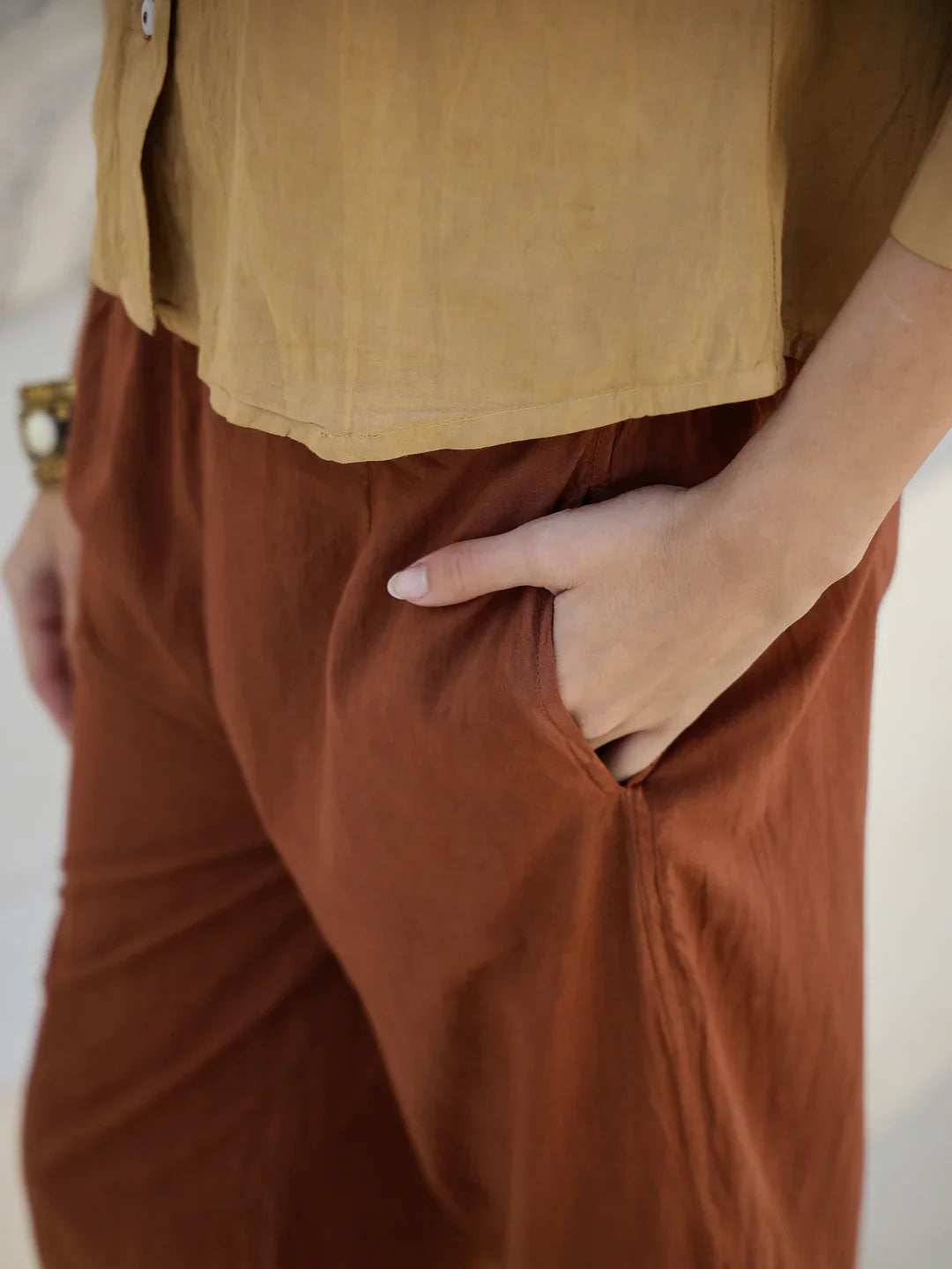 Solid Print Cotton Night Suit for Women - SanskrutiHomes 