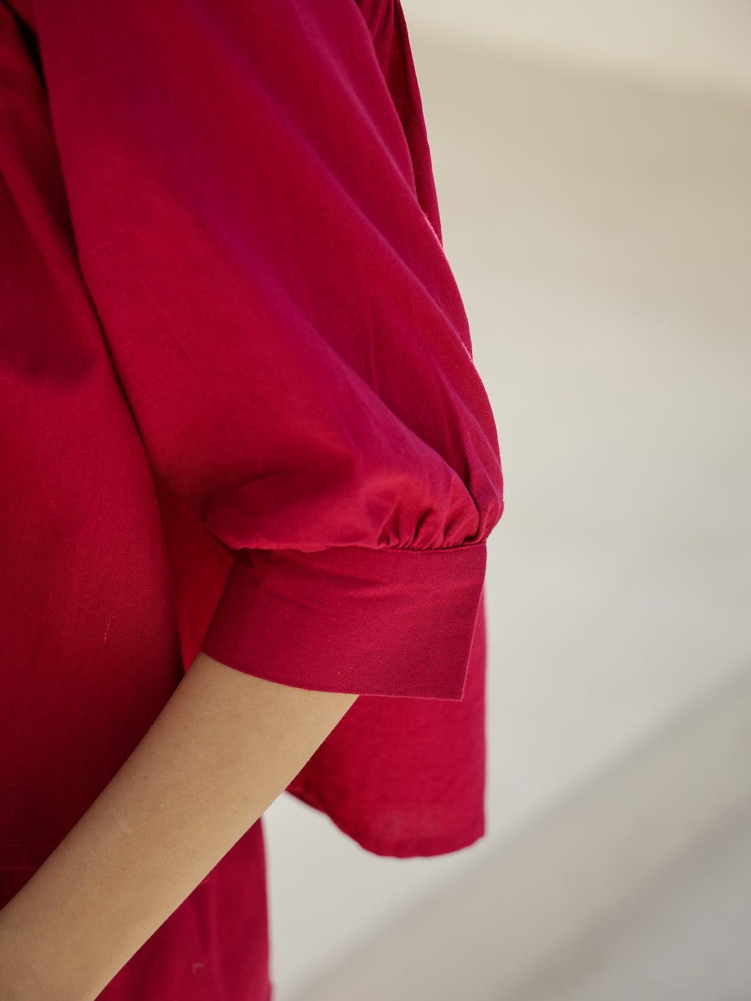 Lavender White Dotted Printed Cotton Kurta - SanskrutiHomes 