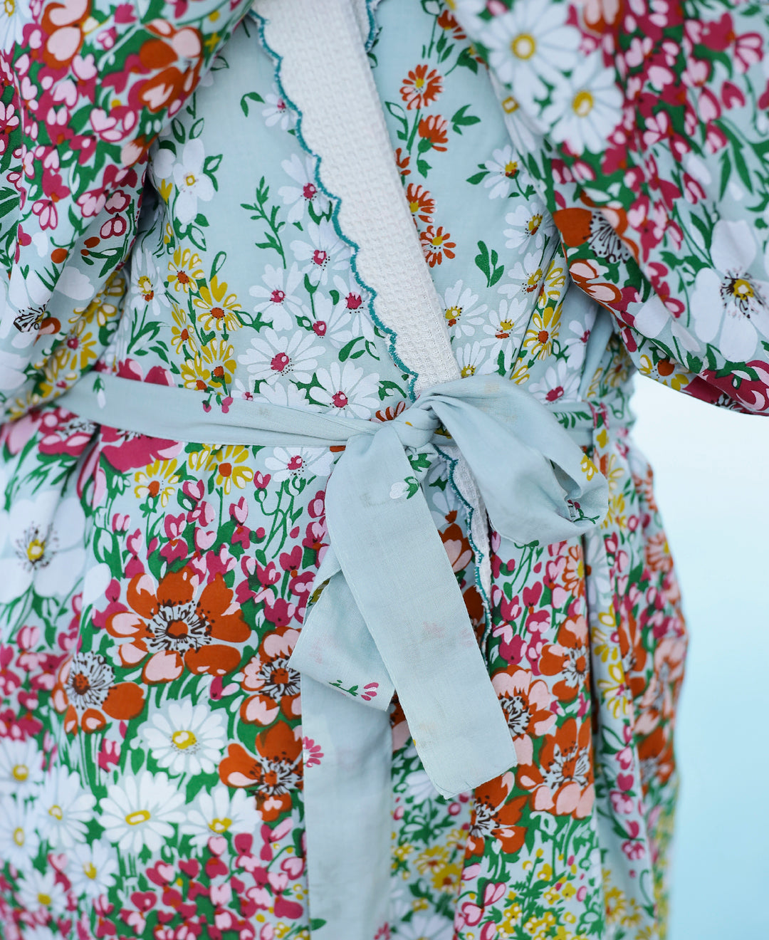 Cotton Multi Colour Towel Bath Robe - SanskrutiHomes 