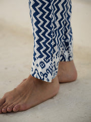 Set Of 3 Geometric Print Night Suit