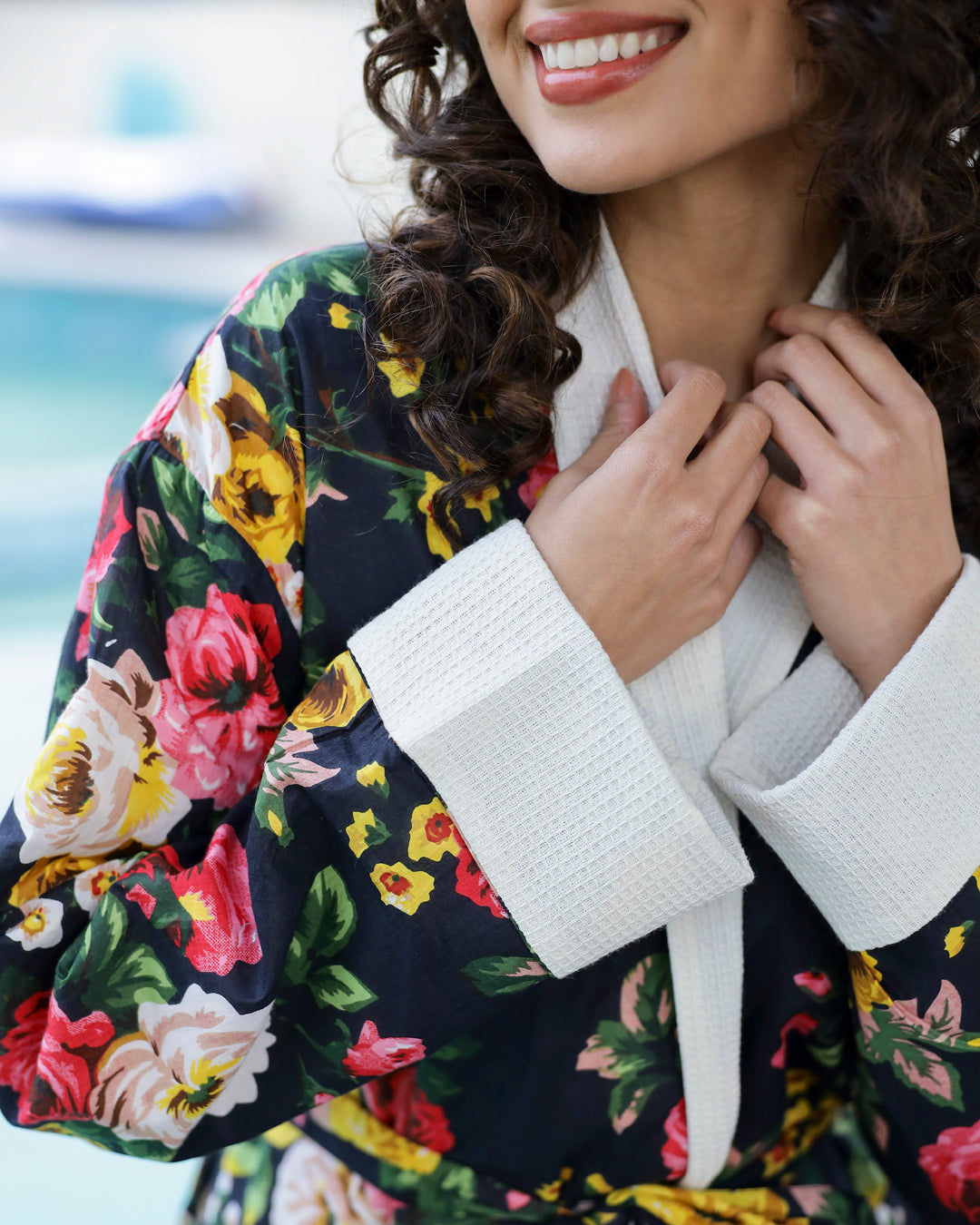 Cotton Multi Colour Towel Bath Robe - SanskrutiHomes 