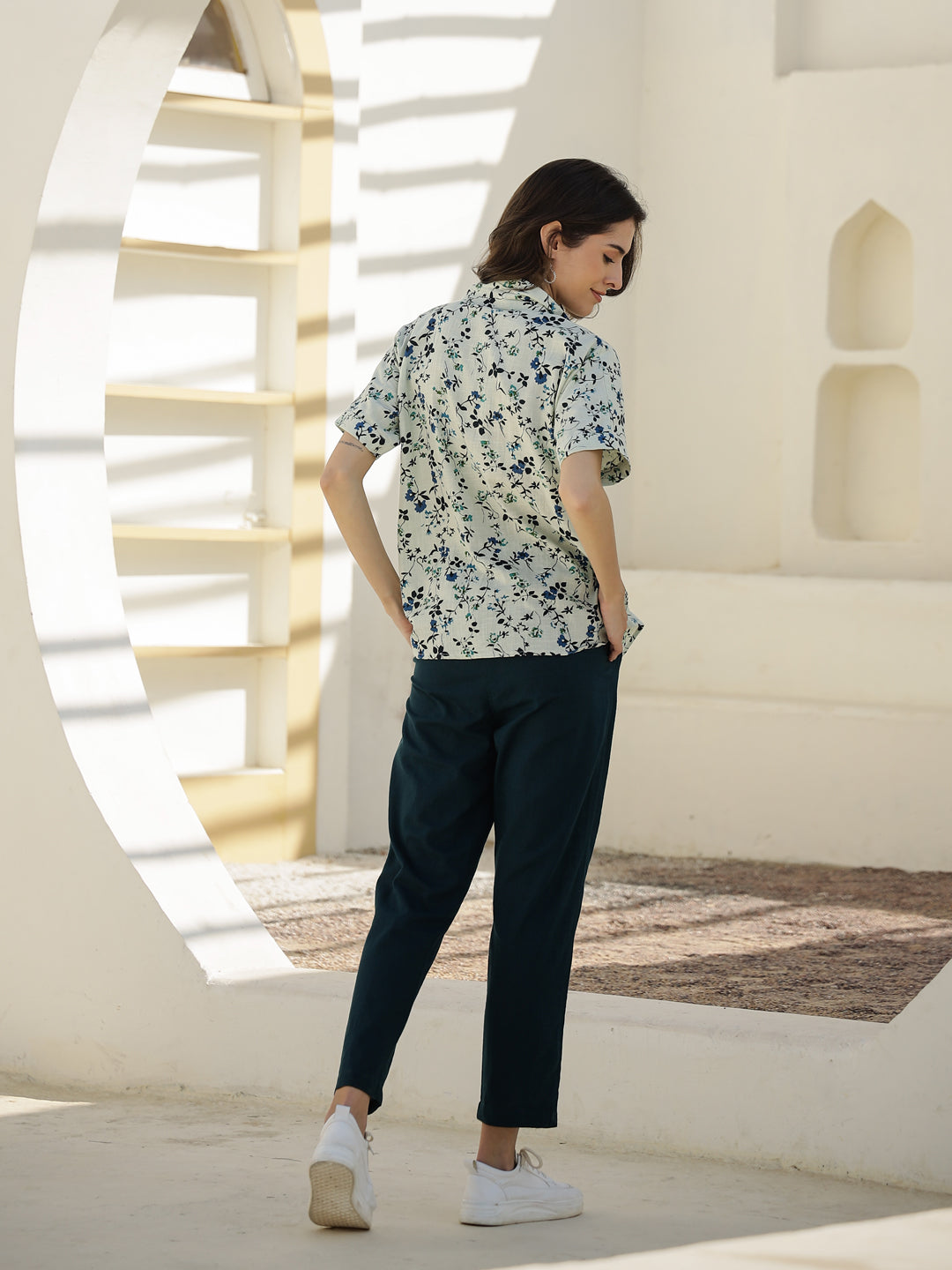 Floral Printed Co-ord Set for Women - SanskrutiHomes 