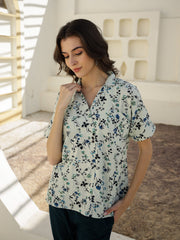 Floral Printed Co-ord Set for Women - SanskrutiHomes 