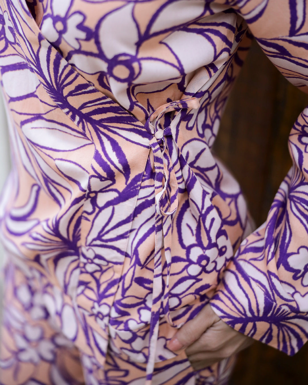 Purple Abstract Loungewear Set - SanskrutiHomes 