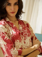 Animal Print Viscose Rayon Night Suit - SanskrutiHomes 