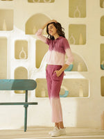 Solid Print Cotton Night Suit for Women - SanskrutiHomes 