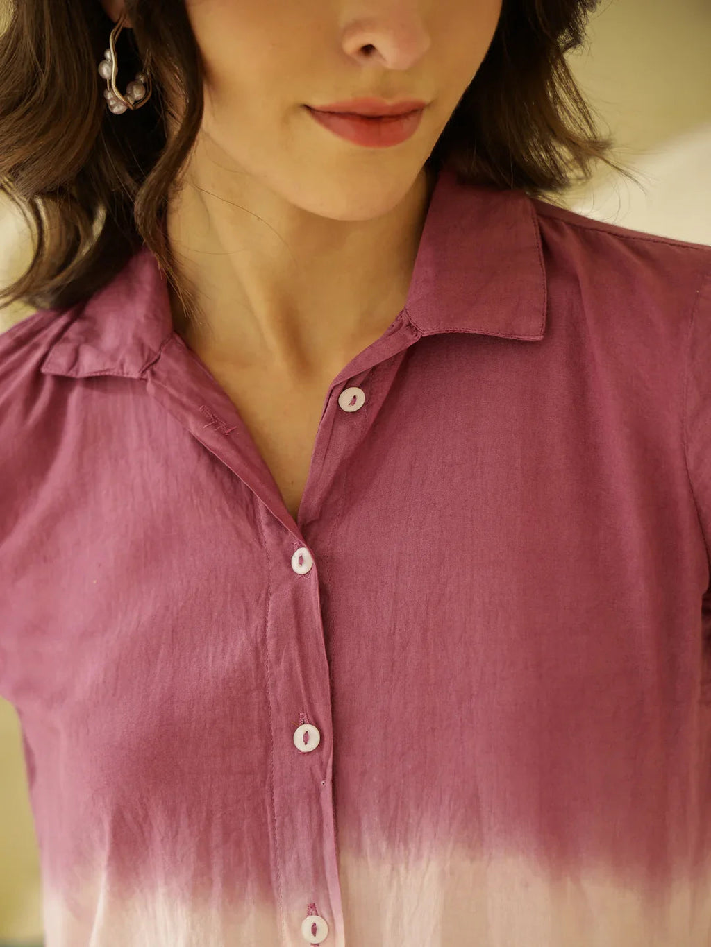 Solid Print Cotton Night Suit for Women - SanskrutiHomes 