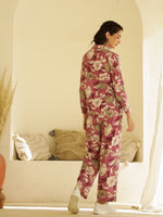 Floral Printed Shirt Collar Co-ord Set - SanskrutiHomes 