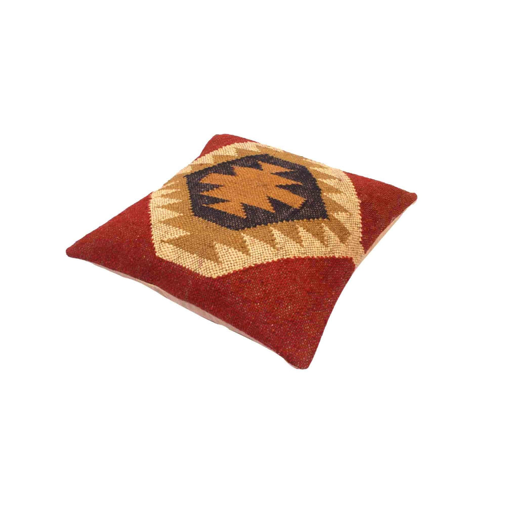 Designer Hand-made Jute Cushion Cover - SanskrutiHomes 