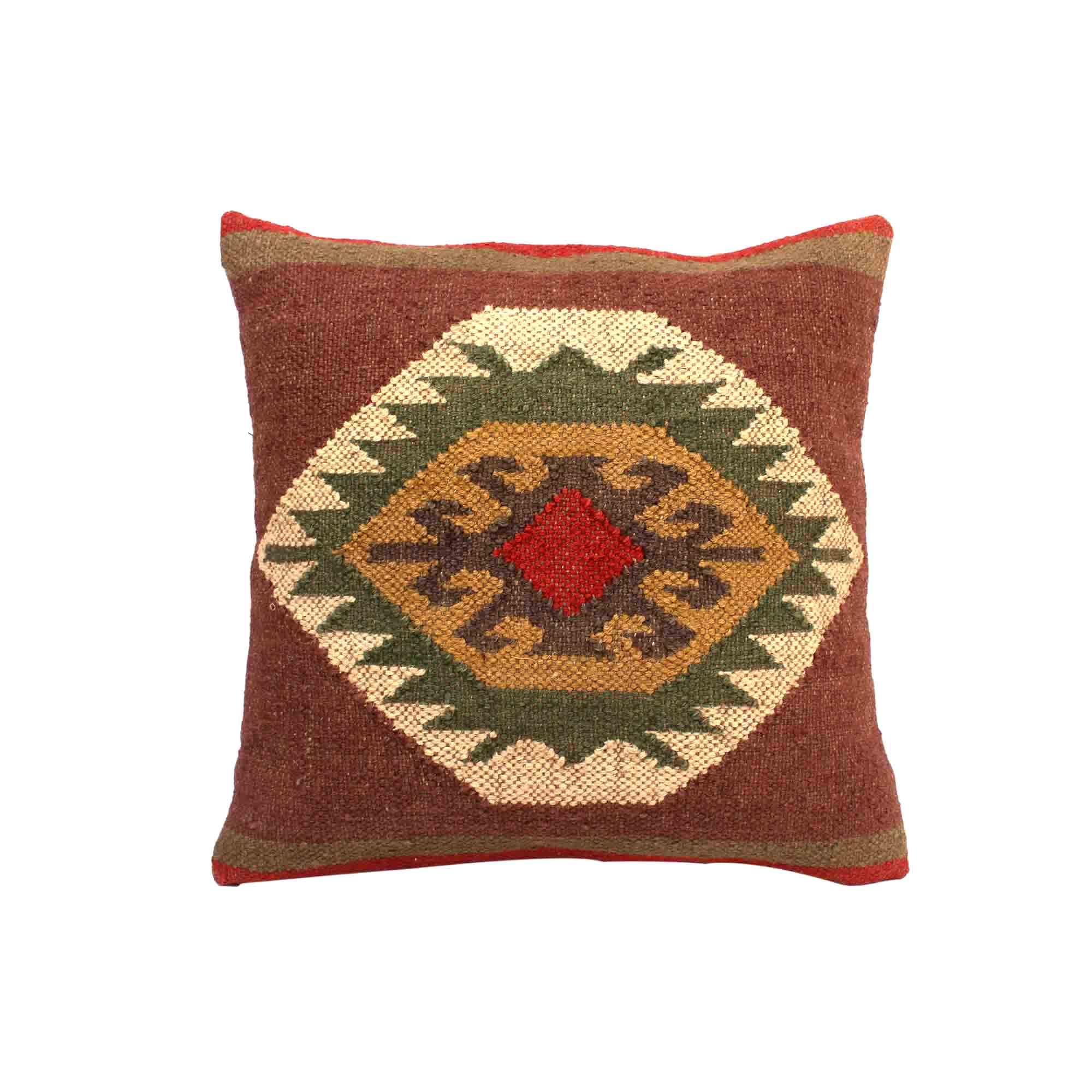 Multi-color Hand-made Cotton Cushion Cover - SanskrutiHomes 