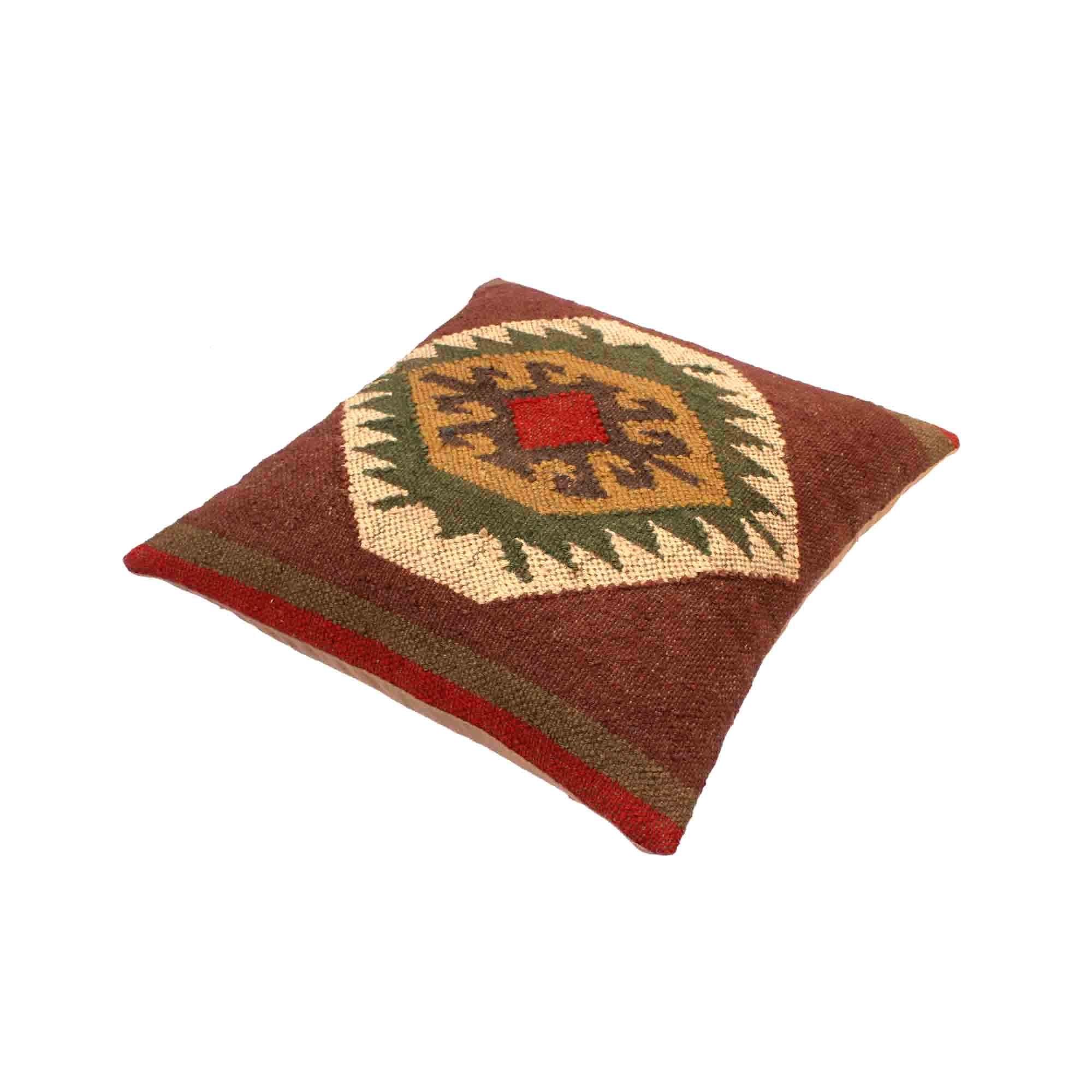 Multi-color Hand-made Cotton Cushion Cover - SanskrutiHomes 