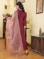 Women Floral Three Piece Cotton Kuta Set