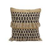 Tassle Hand-made Set of Two Cotton Cushion Covers - SanskrutiHomes 