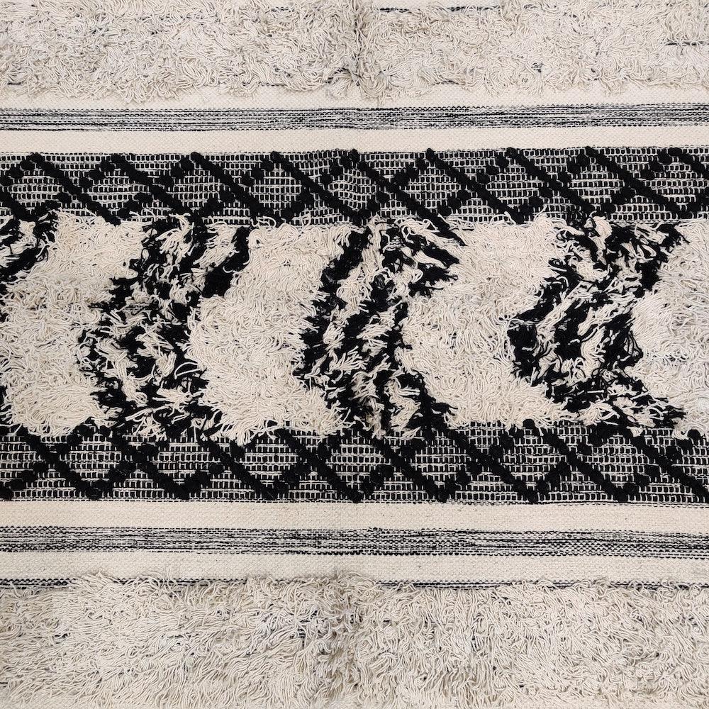 Hand-weaved 100% Cotton Multi-color Rug - SanskrutiHomes 