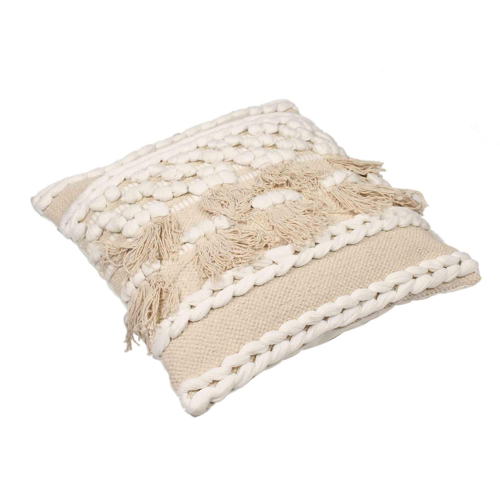 Hand-made 100 % Cotton woven Cushion Covers - SanskrutiHomes 