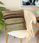 Designer Hand-made Jute Cushion Cover - SanskrutiHomes 
