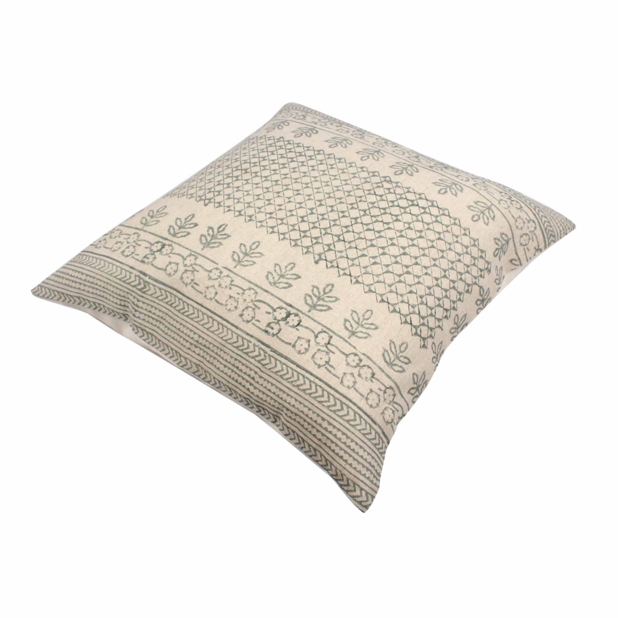 Hand-made blockprint Cotton Cushion Covers - SanskrutiHomes 