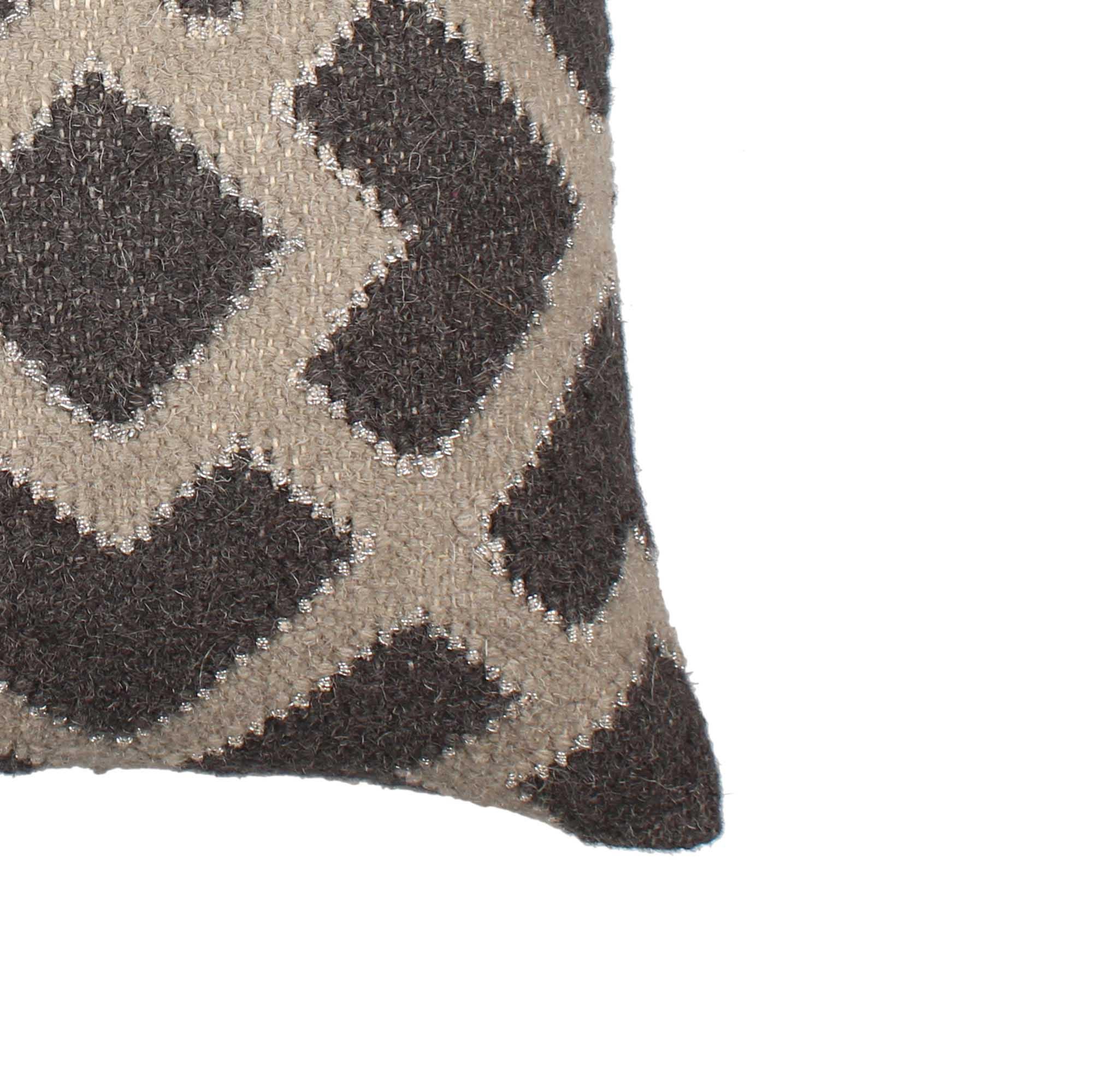 Grey 100% Jute Cushion Covers. - SanskrutiHomes 