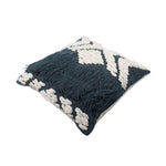 Hand-made Cotton NAVY BLUE Cushion Cover - SanskrutiHomes 