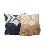Bohemian hand-made Cotton woven Cushion Covers (Set of 2 ) - SanskrutiHomes 