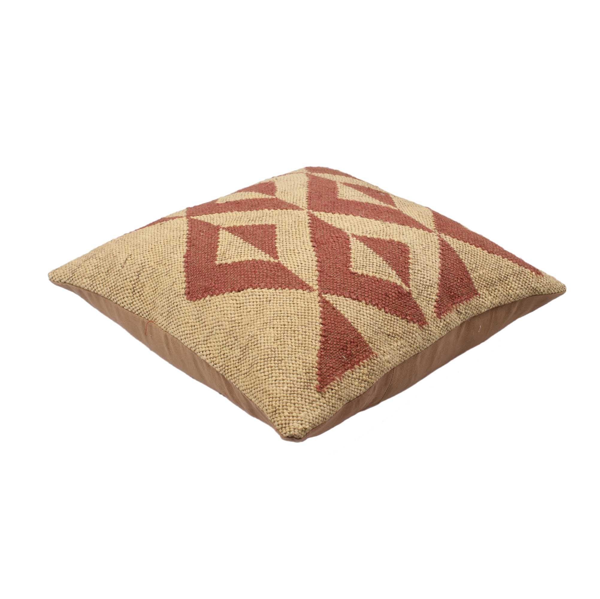 Designer Hand-made Jute Cushion Cover - SanskrutiHomes 