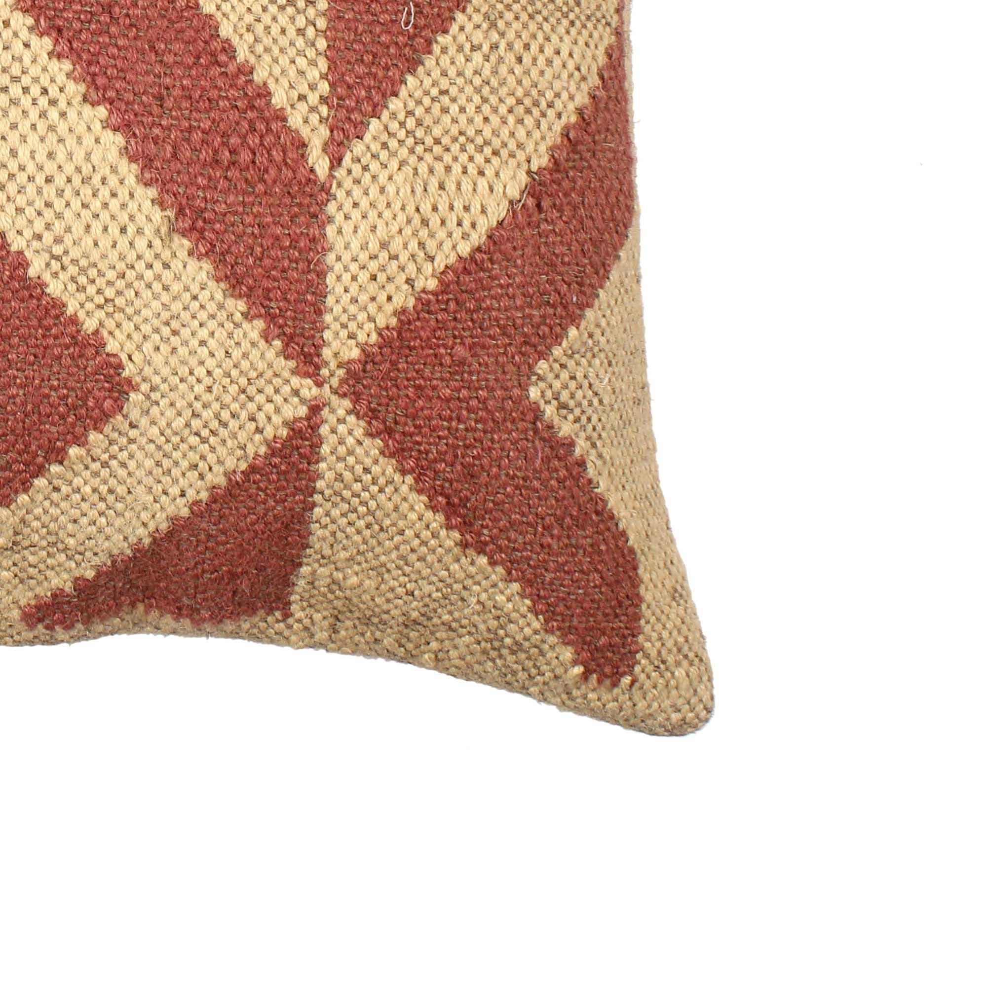 Designer Hand-made Jute Cushion Cover - SanskrutiHomes 