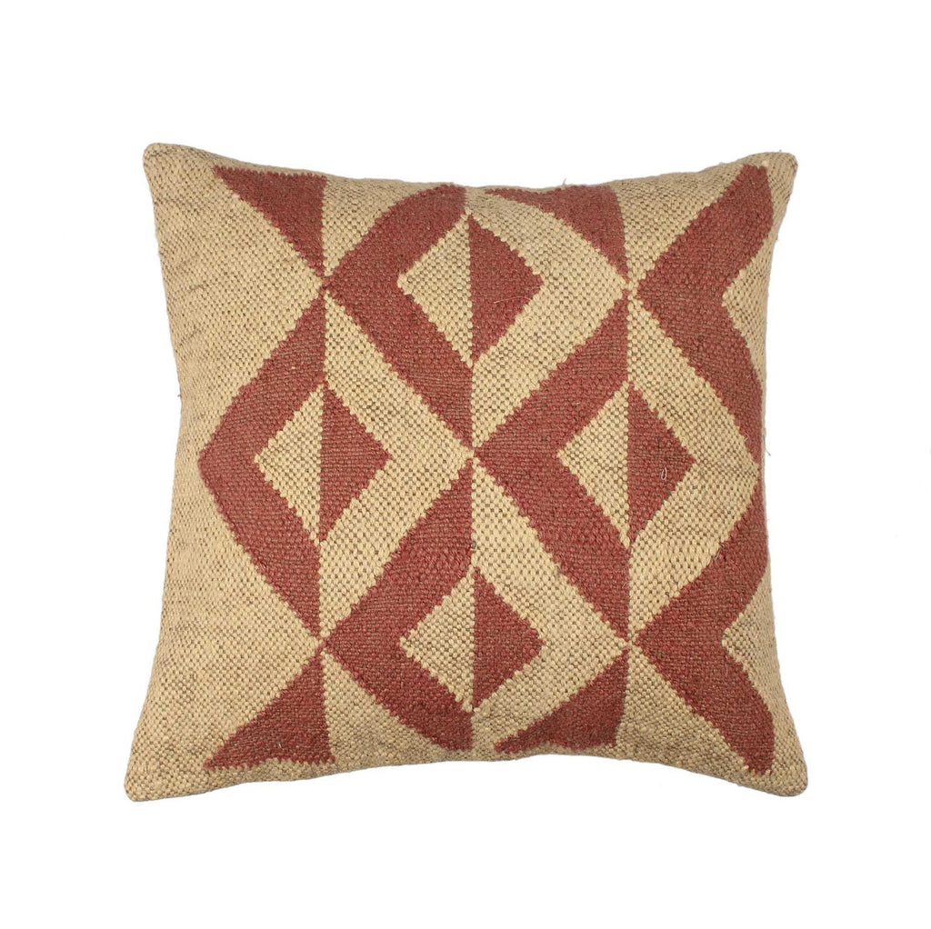 Designer Hand-made Jute Cushion Cover - SanskrutiHomes 