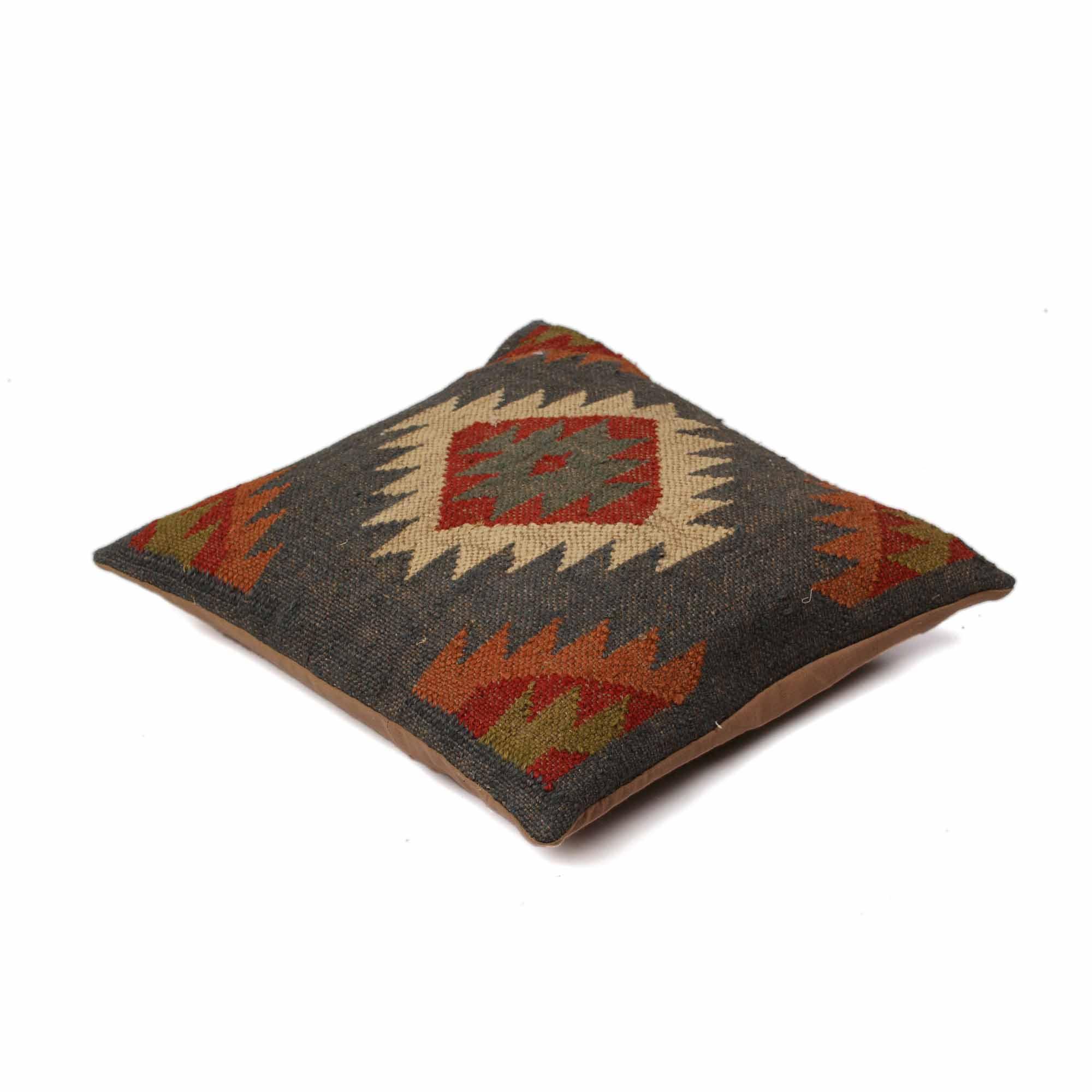 Ikhats Set of 3 Jute Multicolor Cushion Cover - SanskrutiHomes 