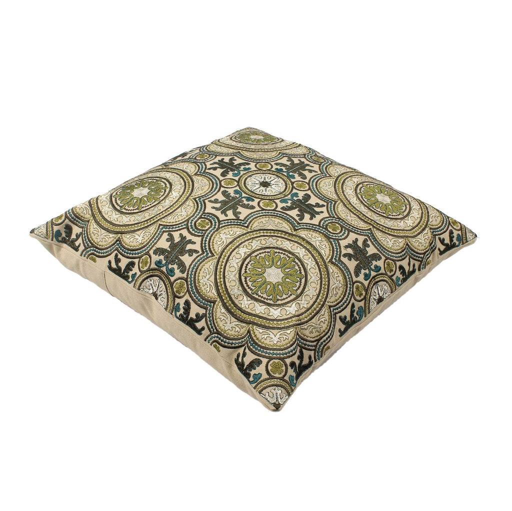 Green Cotton Cushion Cover - SanskrutiHomes 