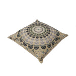 Hand Embroidered Cotton Multicolor Cushion Cover - SanskrutiHomes 