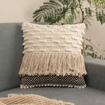 Hand-weaved 100% Cotton woven Rug with set of 2 Cushion Covers - SanskrutiHomes 