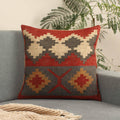 Hand-made Jute Multicolor Cushion Cover - SanskrutiHomes 