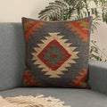 Hand-made Jute Multicolor Cushion Cover - SanskrutiHomes 
