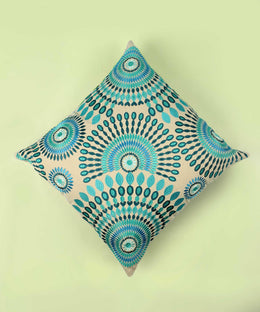 Embroidered Cotton Multicolor Cushion Cover - SanskrutiHomes 