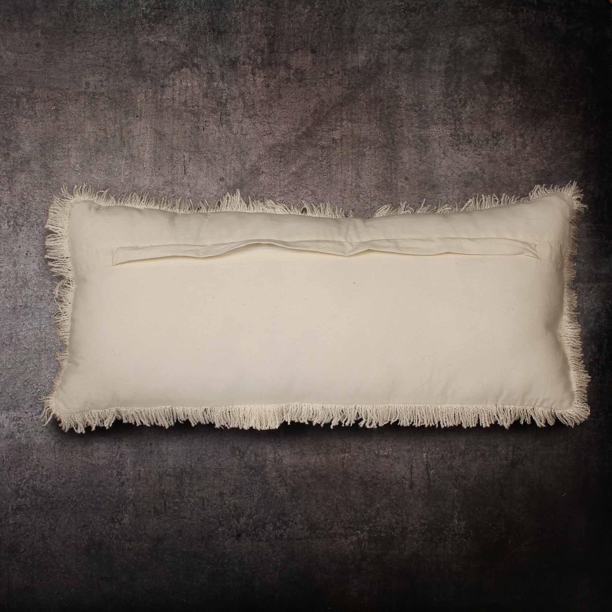 Hand-made Cotton Natural Cushion Cover - SanskrutiHomes 