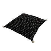 Black Kasha Set of 3 Cushion Covers - SanskrutiHomes 