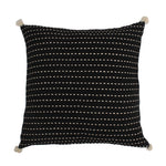 Black Kasha Set of 3 Cushion Covers - SanskrutiHomes 