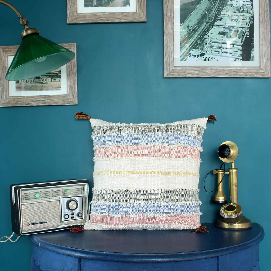 Multicolour 100% Cotton Cushion Covers. - SanskrutiHomes 