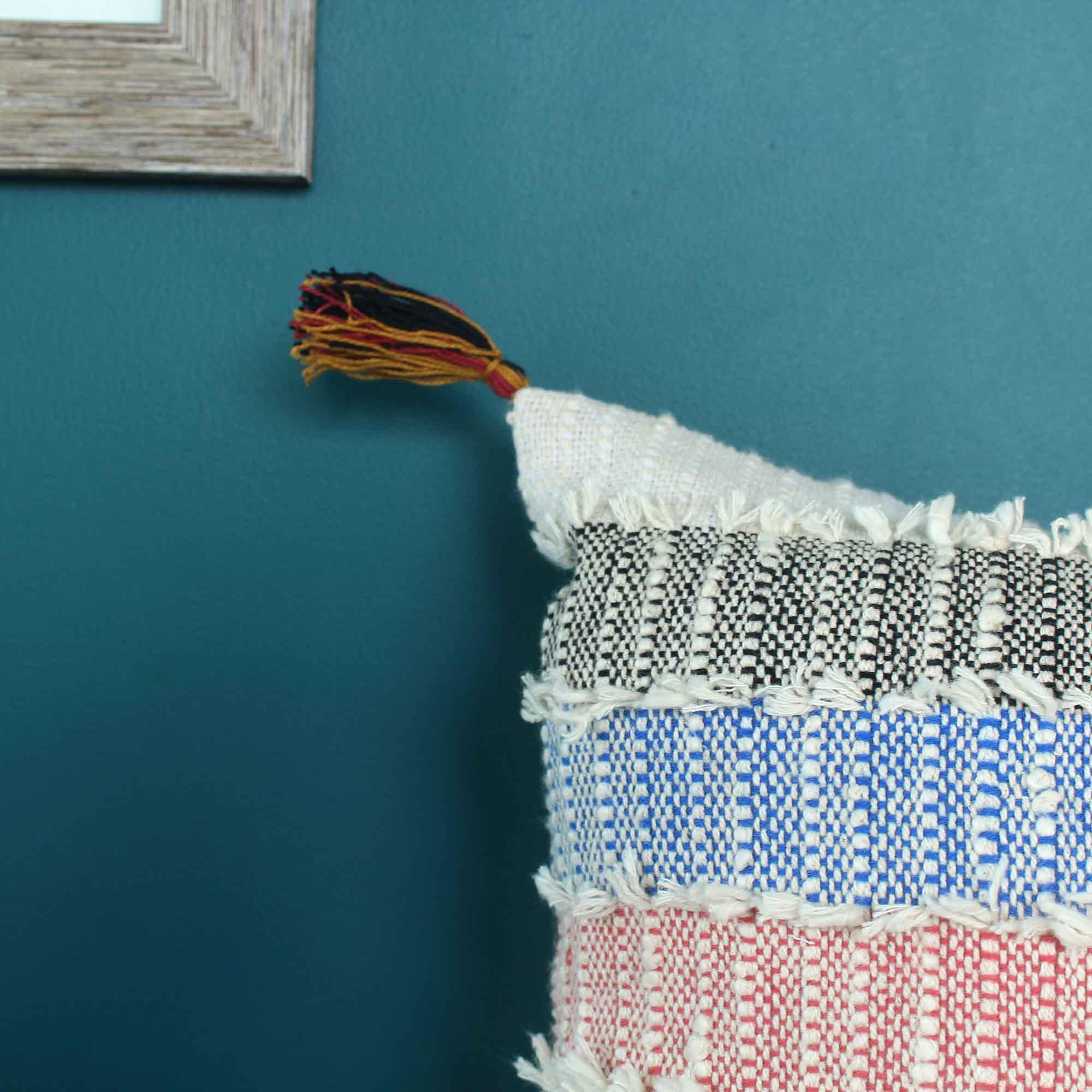 Multicolour 100% Cotton Cushion Covers. - SanskrutiHomes 