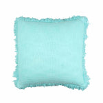 Turquoise Hand-made Pure Cotton Cushion Cover - SanskrutiHomes 
