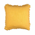 Yellow Ruffles Hand-made Pure Cotton Cushion Cover - SanskrutiHomes 