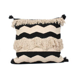 Black Kasha Set of 3 Cushion Covers - SanskrutiHomes 