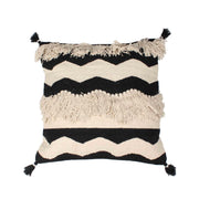 Black Kasha Set of 3 Cushion Covers - SanskrutiHomes 