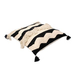 Black Kasha Set of 3 Cushion Covers - SanskrutiHomes 
