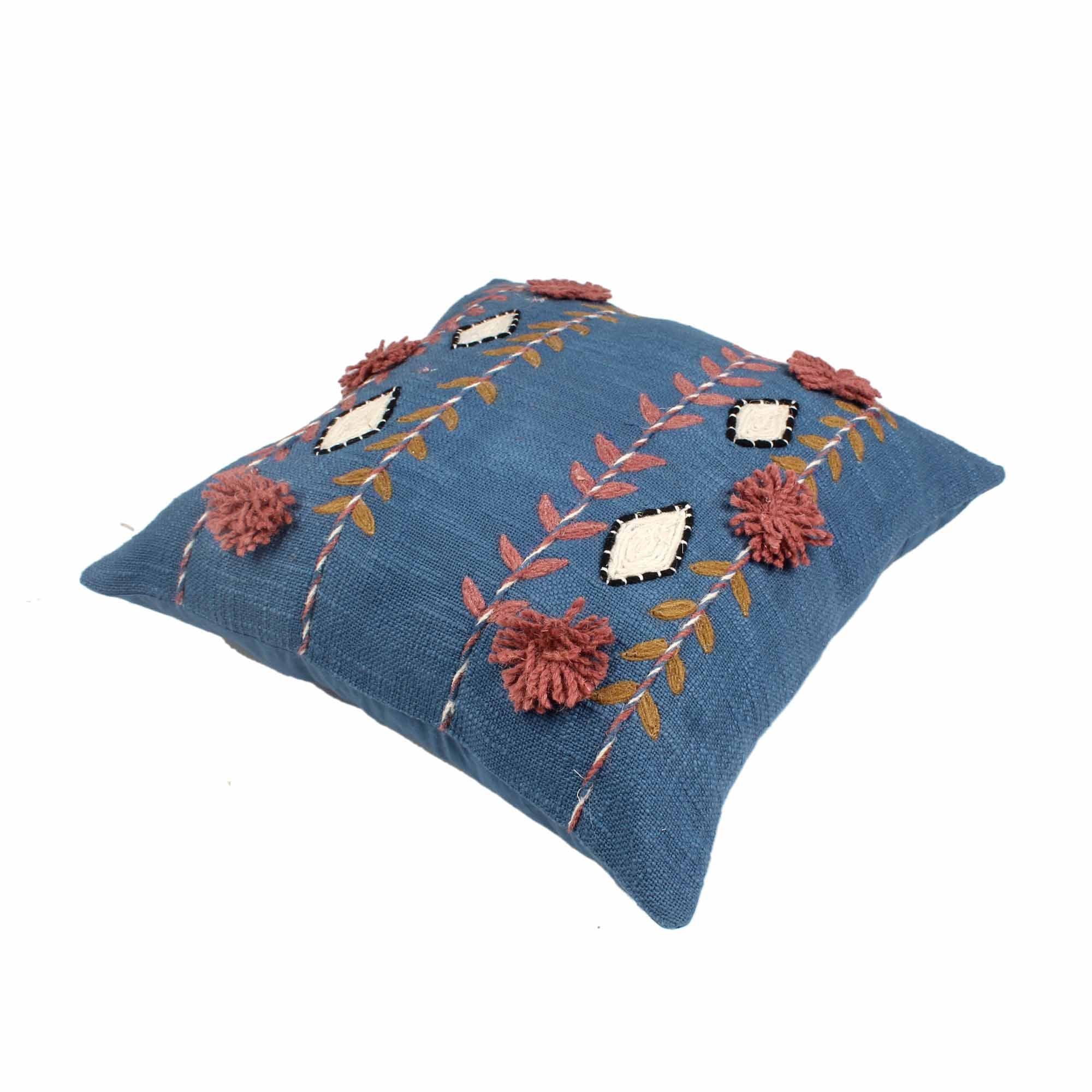Handloom Pure Cotton Cushion Cover - SanskrutiHomes 
