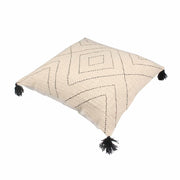 Off-White  Tassels Hand-Made Pure Cotton Cushion Cover
